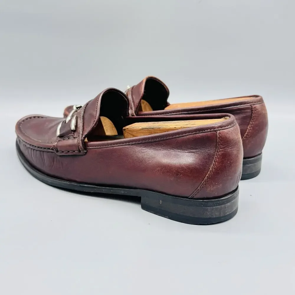 Cole Haan Shoes Mens 8.5 Brown Leather Vtg Air Bit Loafer Casual Preppy 90s